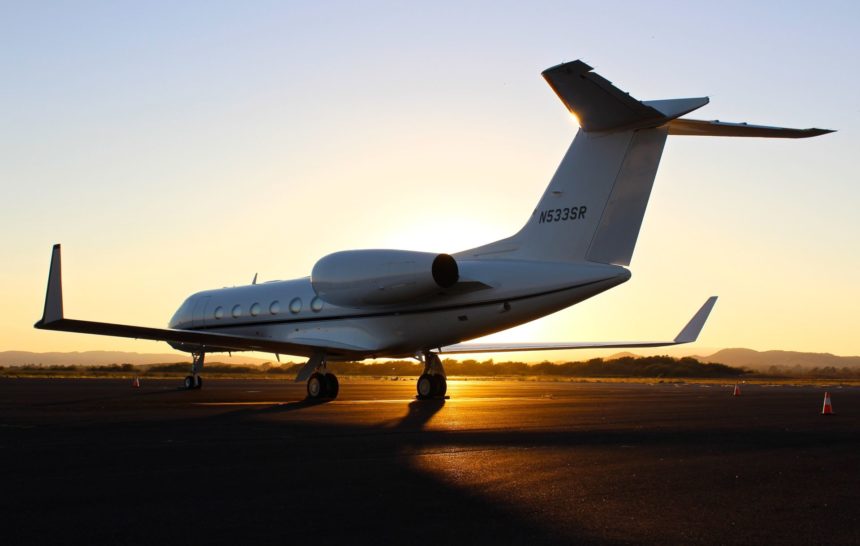 Private jets in St Tropez