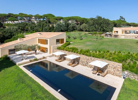 villa for rent les parcs de st tropez pure art property bird view