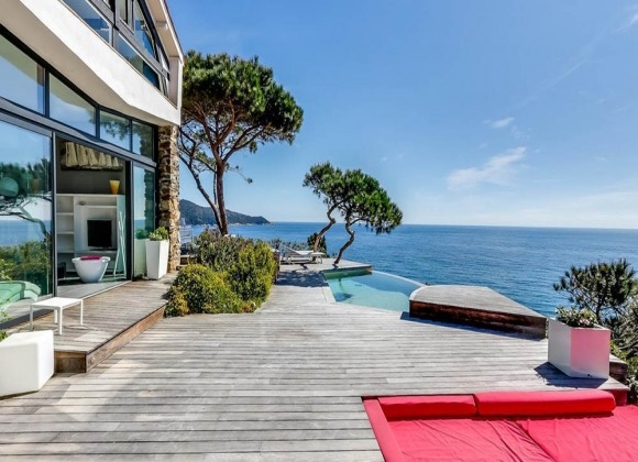 villa for rent escalet beach tristan terrace sea view