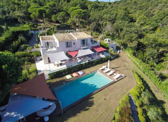 villa for let route des plages st tropez elegante property birdview