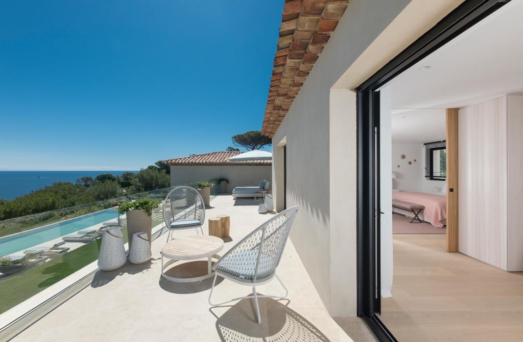 holiday rental villa st tropez les parcs villa asana terasse