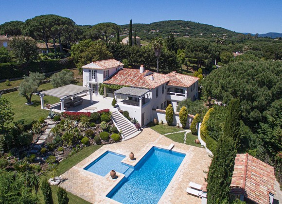 villa for rent esthete pampelonne beach bird view