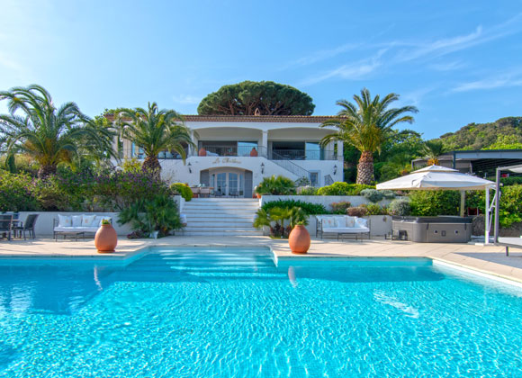 sunset villa rent st tropez belle isnarde