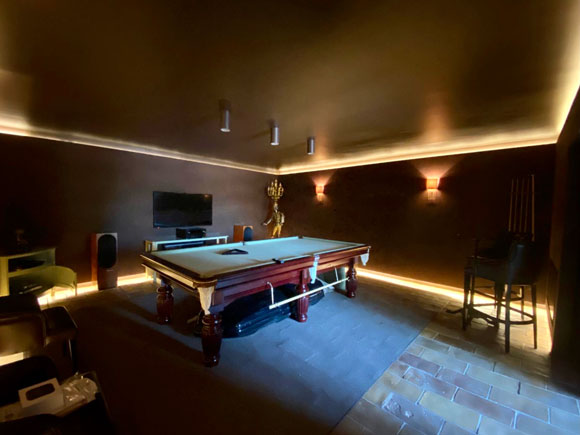 renovating or building a property in st tropez billiard room