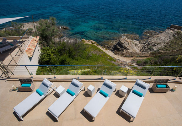 saint tropez villa with a jetty