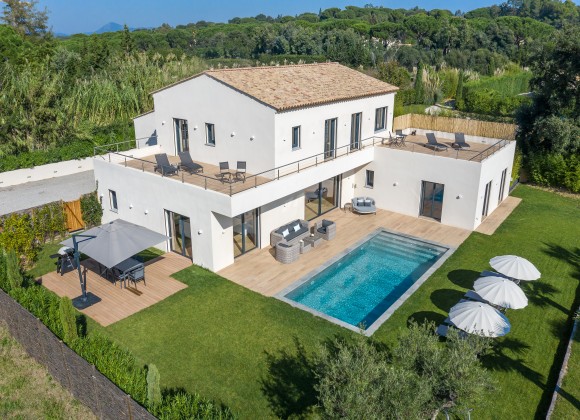 villa for rent eleonor les marres st tropez bird view